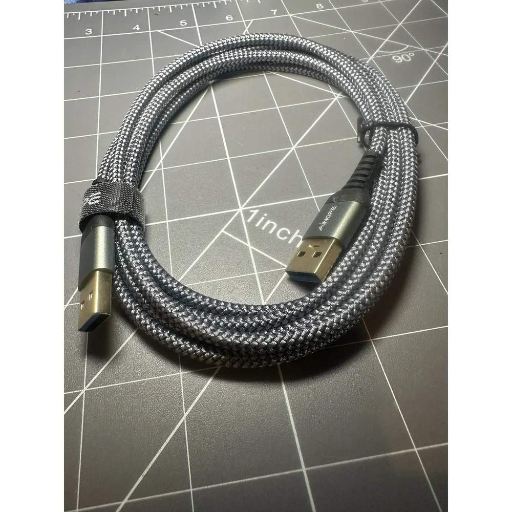 Lot of 3 USB Cables USB 3.0 A to A Data Cable + Micro USB Y Cable Bundle